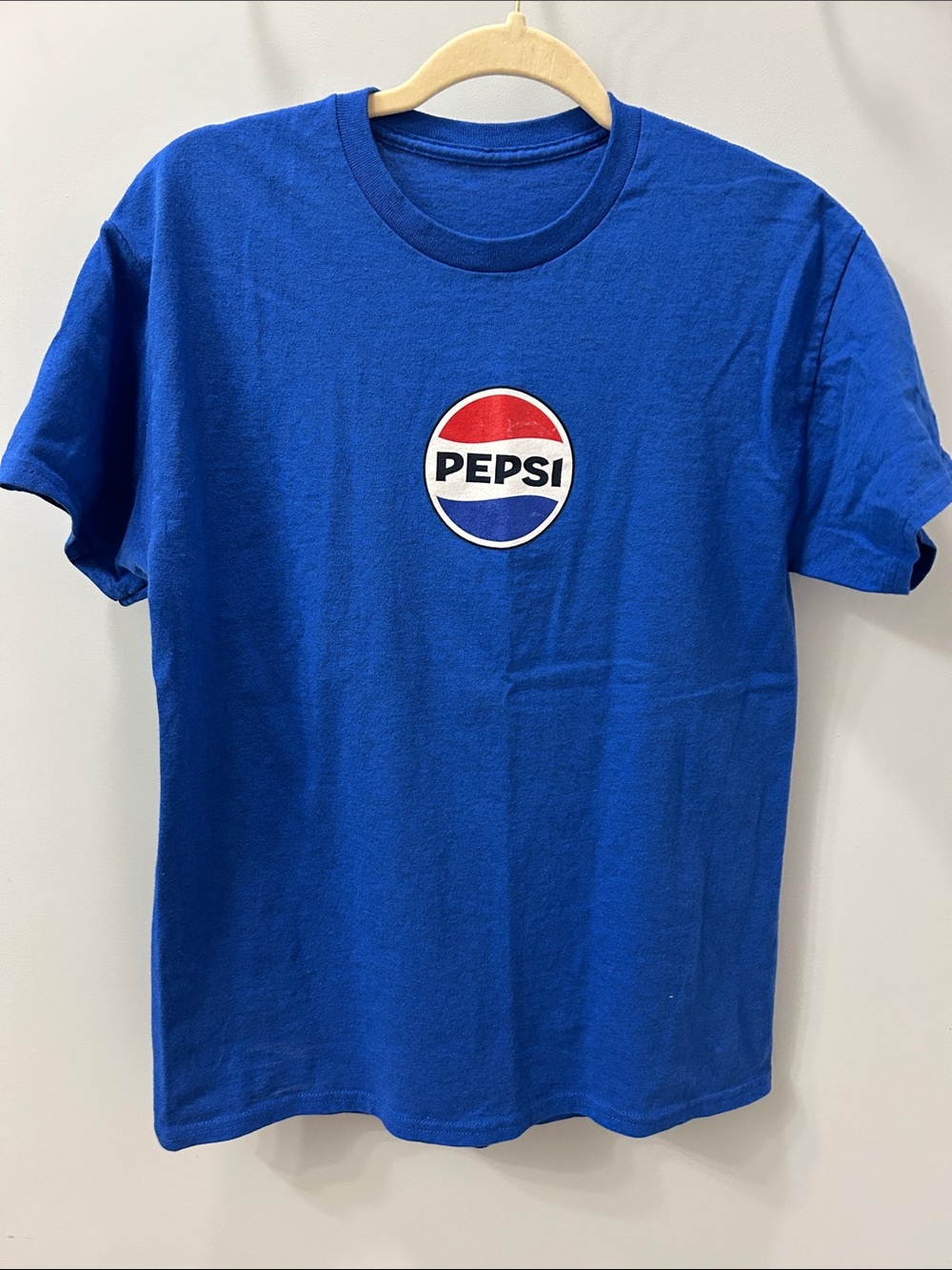 Pepsi Bold Royal Blue Tee with Red & White Logo